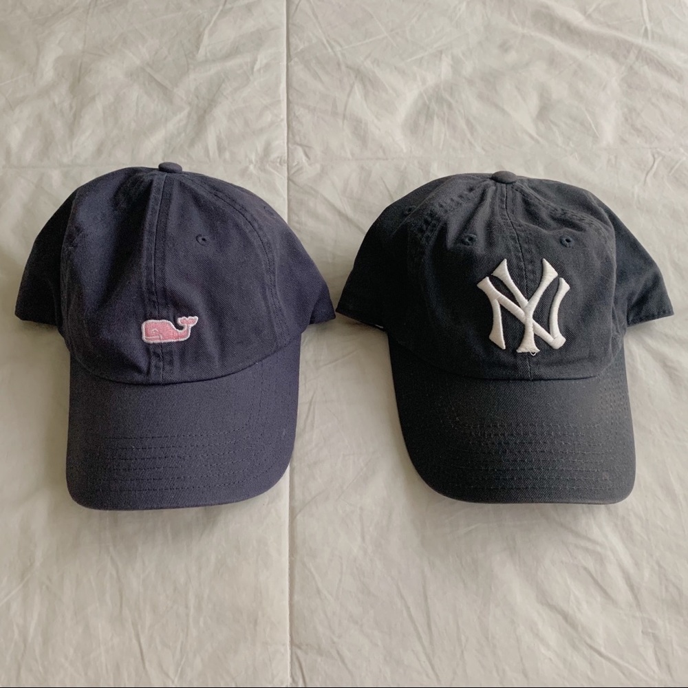 Vintage Yankees Hat and Vineyard Vines Hat